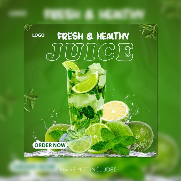 Social media post juice design