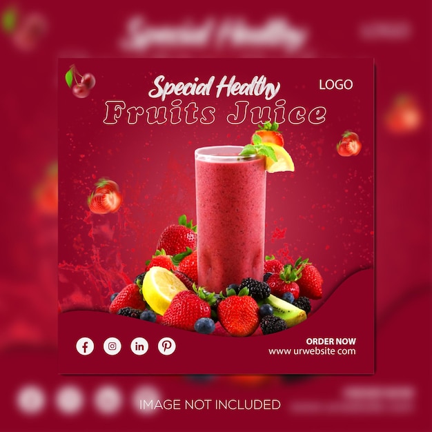 Social Media Post Juice Design