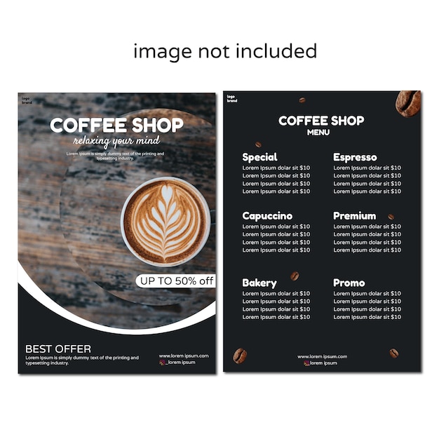 Social media post story template Good for cofee shop promotion Coffee shop banner with realistic