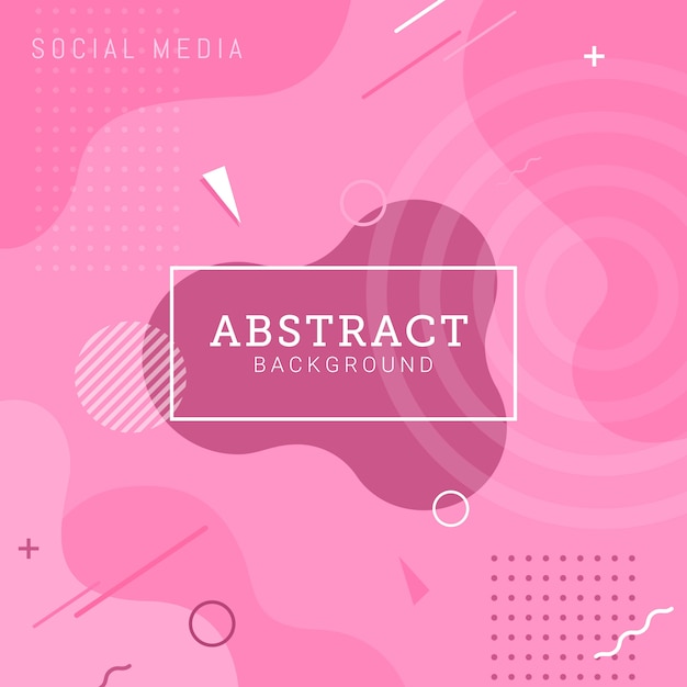 Social media post template abstract background