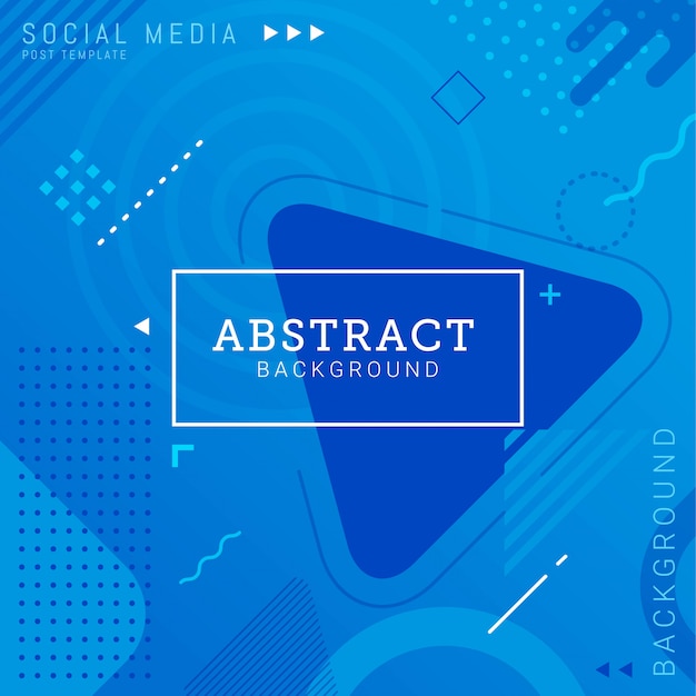 Social media post template abstract background