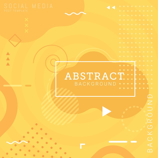 Social media post template abstract background