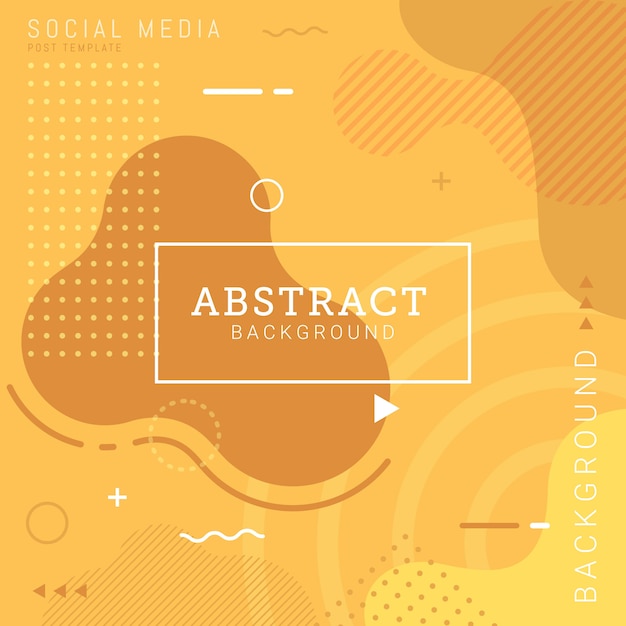 Social media post template abstract background