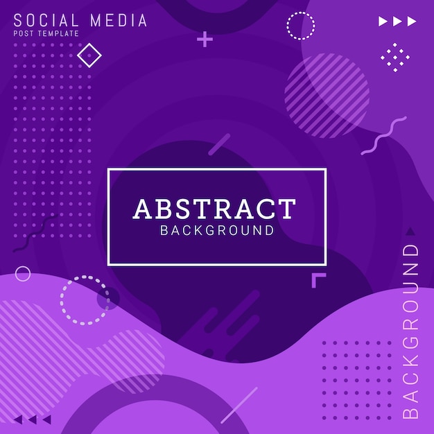 Social media post template abstract background