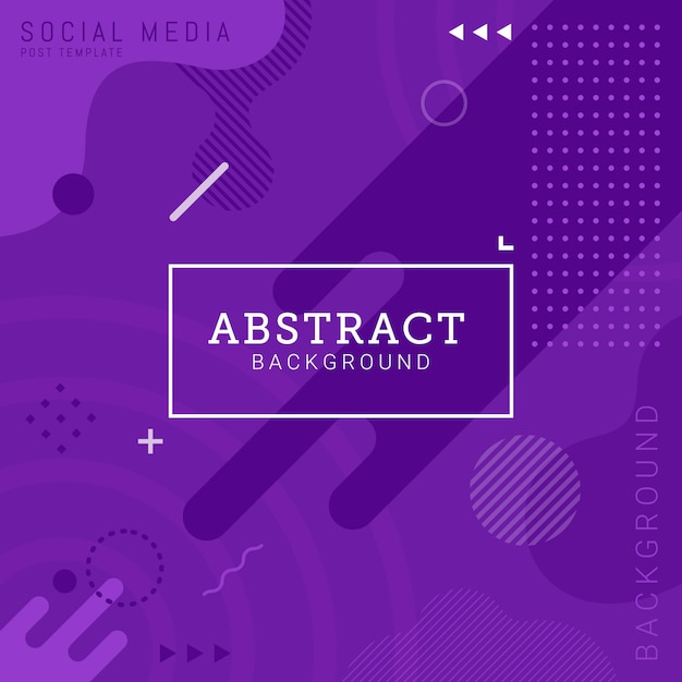 Social media post template abstract background