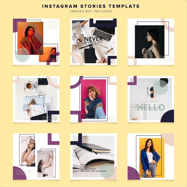 Social media post template compilation