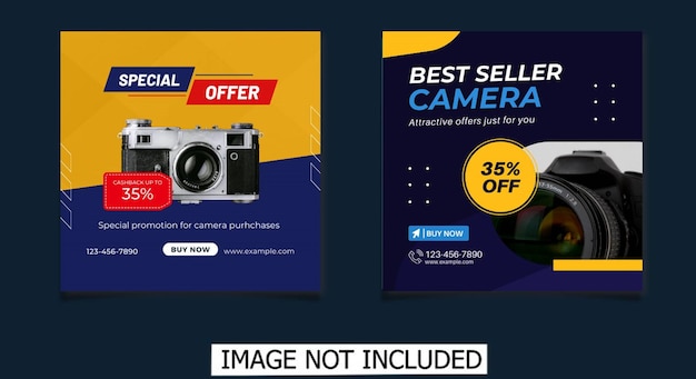 Social media post template for digital marketing and sale promo fashion advertising