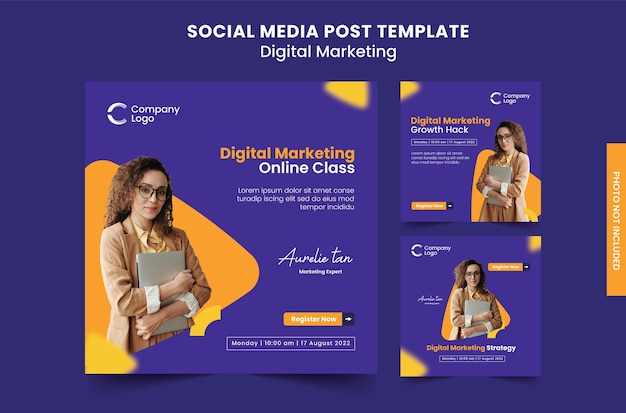 Social Media Post Template Digital Marketing Theme