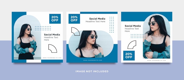 Social media post template Minimalist collection