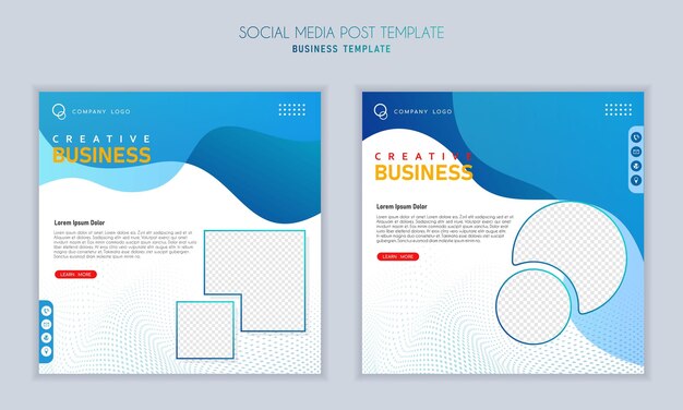 Vector social media post template modern design for business digital marketing online banner and poster