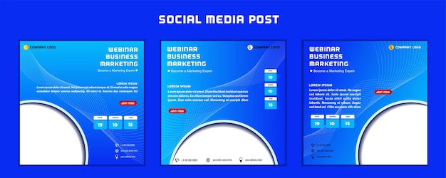 Social media post template modern design for digital marketing online or poster marketing template