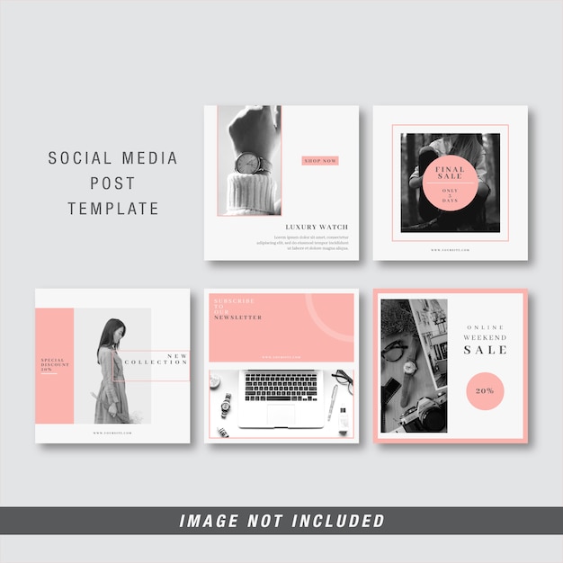 social media post template