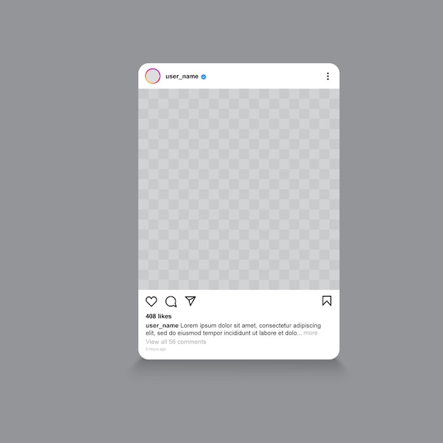 Social media posts and smartphone mockup