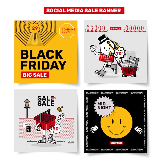 Social Media Sale Banner set Promotion