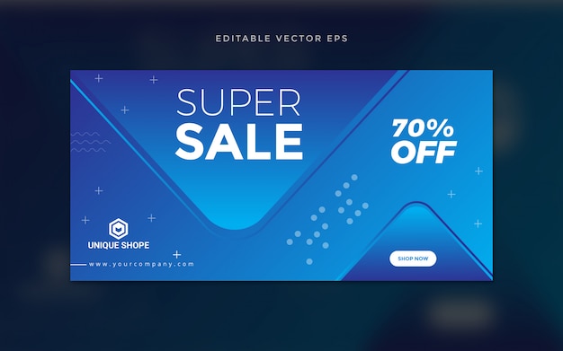 Social media sale banner