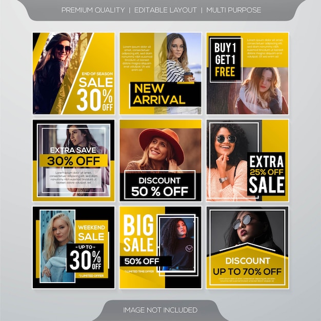 social media sale post template 