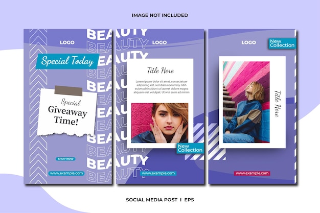 Social media stories template for fashion sale