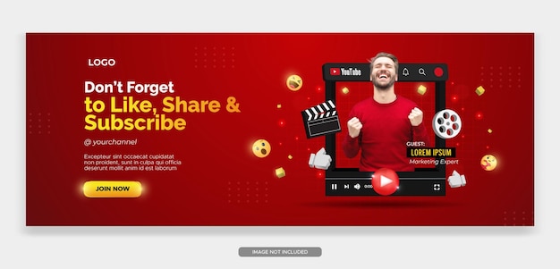 social media strategy promotion for facebook cover template