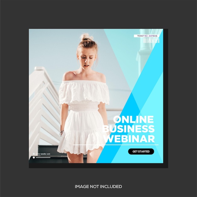 Social media template design minimalist style