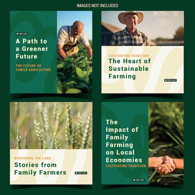 Social media template for Family Farming