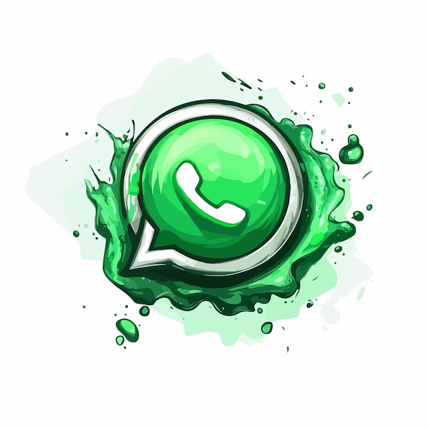 Vector social media whatsapp logo for editorial use in social network content