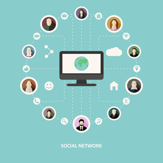 Social Network Concept