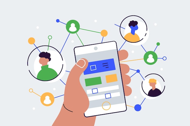 Social network illustration