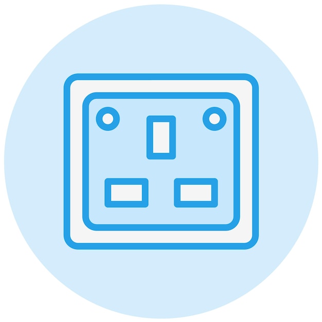 Vector socket vector icon design illustration