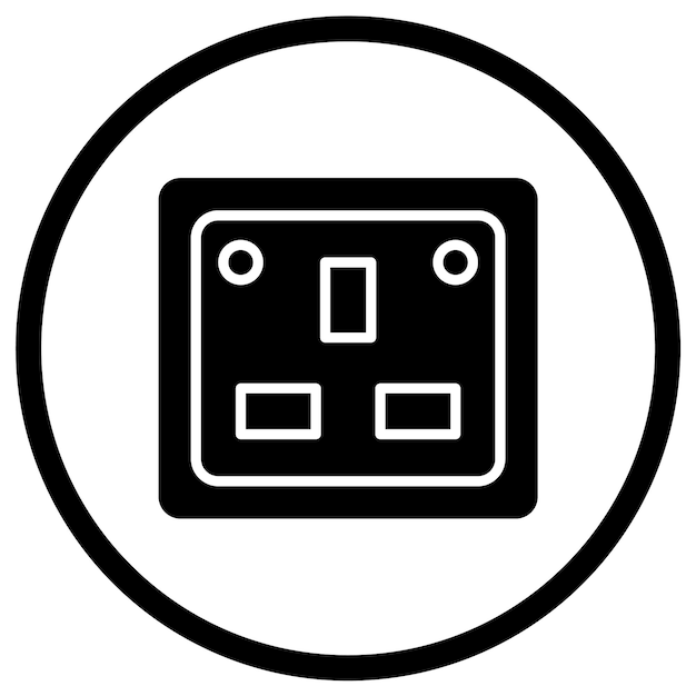 Vector socket vector icon design illustration