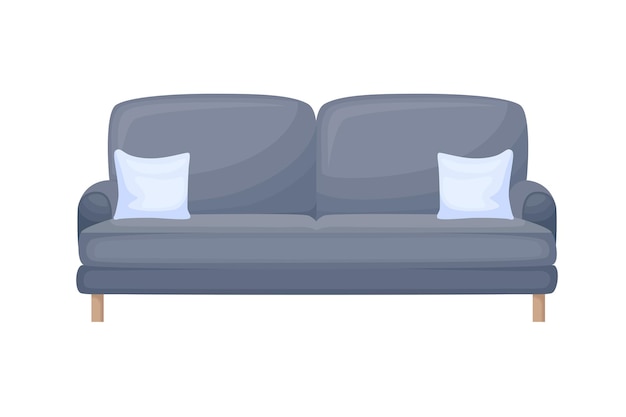 Sofa Comfortable sofa for interior design vector illustration