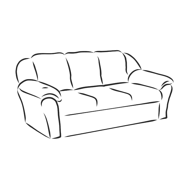 Sofa outline icon Couch silhouette Furniture for living room