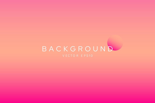 Vector soft beautiful pink and peach color gradient background vector design