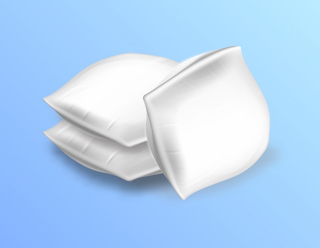 Soft Blank Rectangular Pillows Side View 