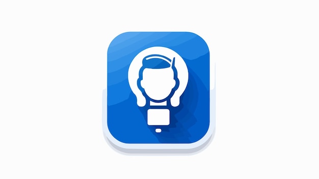 Soft Blue Business Idea Icon for Creative Concepts and Innovation