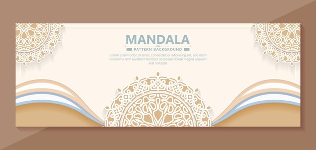 Soft decorative mandala style background