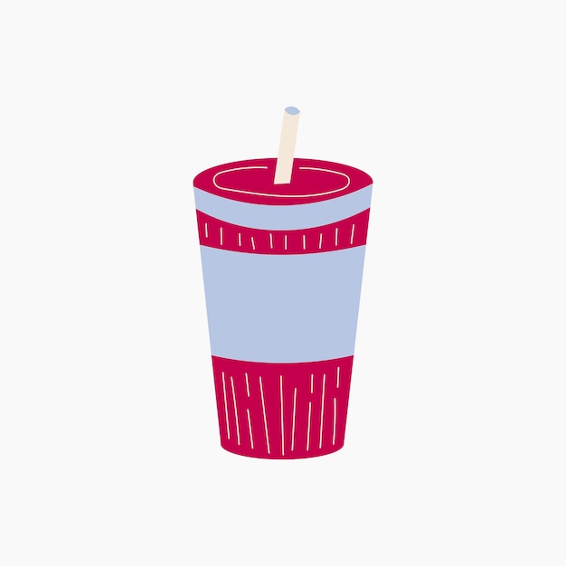 Soft drink cup illustration