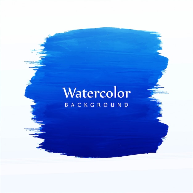 Soft hand draw watercolor brush vector