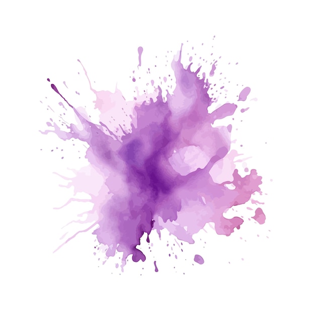 soft lavender watercolor splash stain background