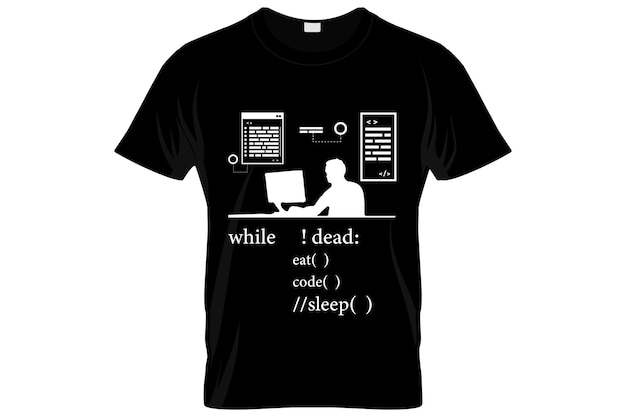 Software Developer t-shirt design or SD poster design or Software Developer shirt design, quotes say