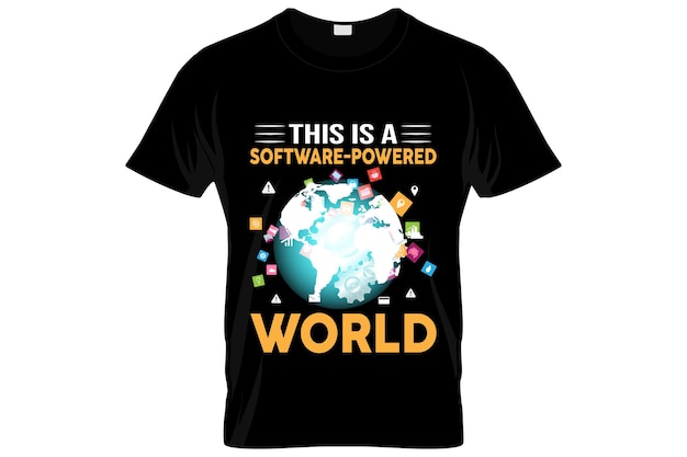 Software Developer t-shirt design or SD poster design or Software Developer shirt design, quotes say