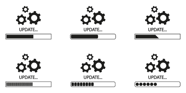 Vector software update vector icon. loading process. filled refresh icon for templates, infographics and mo