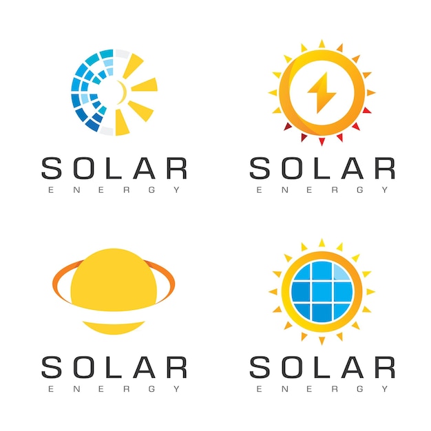 Solar Cell Logo Design Inspiration