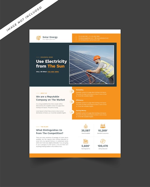 Solar Energy Flyer Template