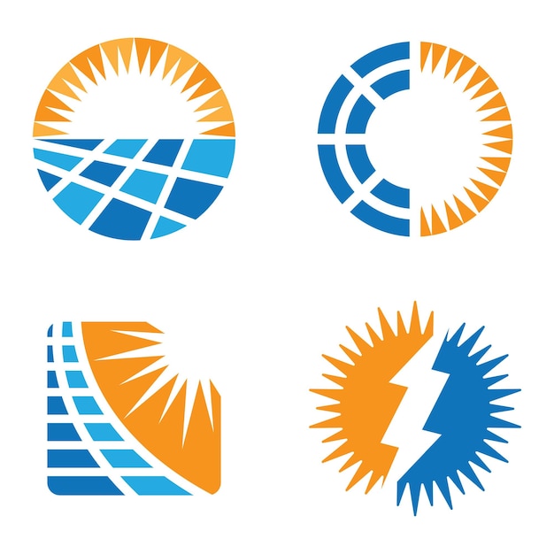 Solar energy logo images illustration