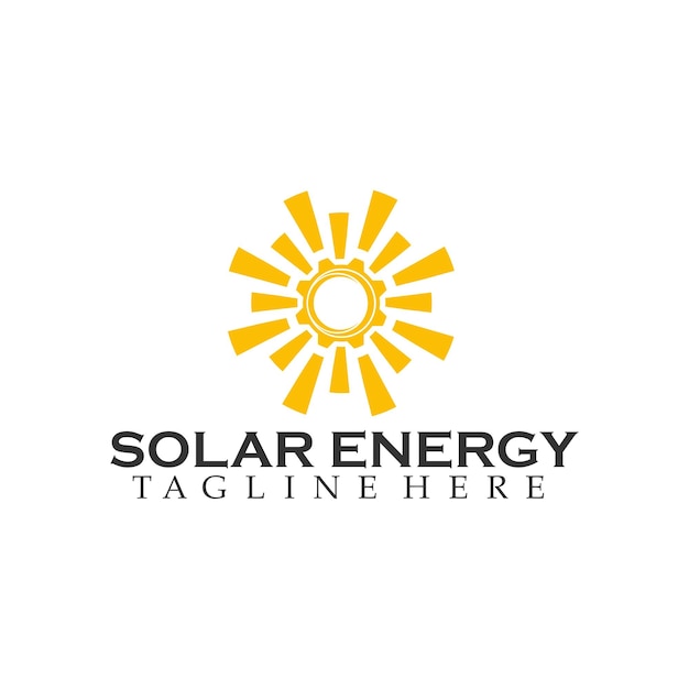 solar energy logo Solar technology logo design