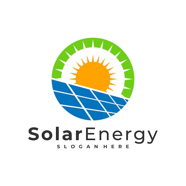 Solar logo vector template Creative Sun energy logo design concepts