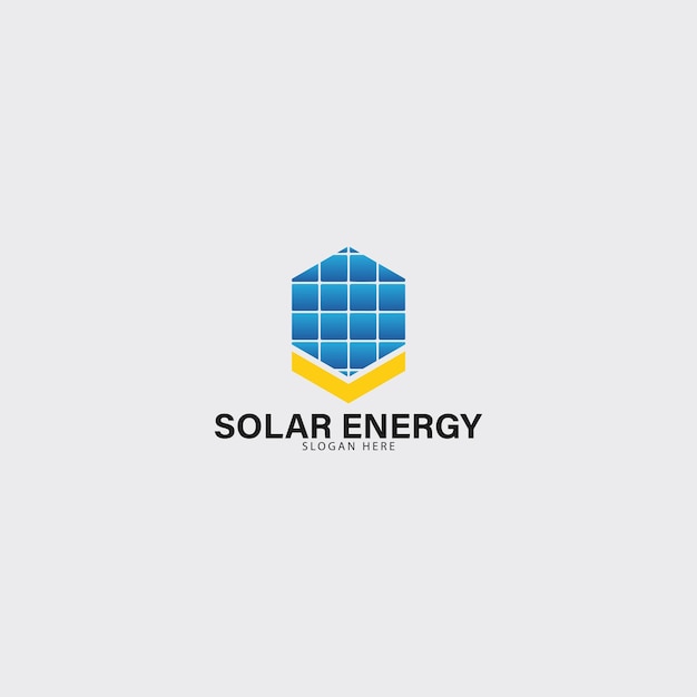 solar panel electric energy company logo