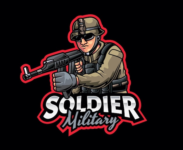 Soldier Mascot Logo Design