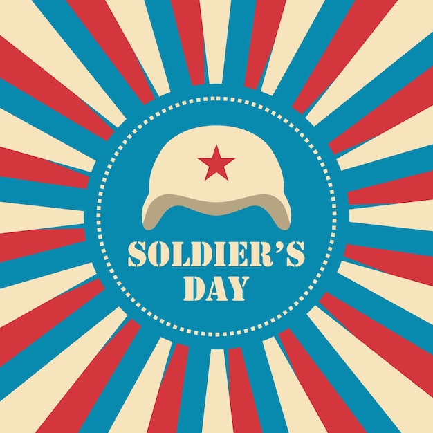 Soldier's day illustration