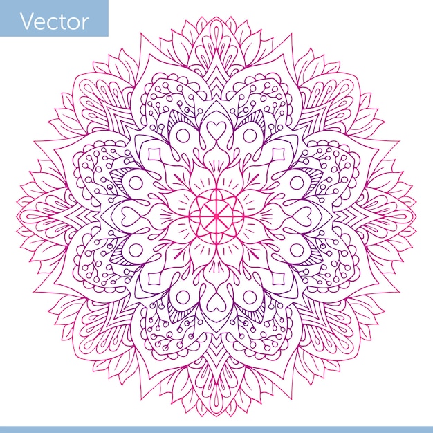 Сolored decorative Mandala.